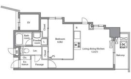 レジディア入谷 1001 間取り図