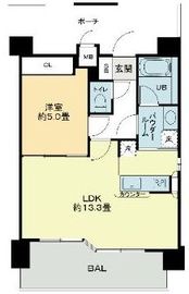 レジディア新宿御苑 1102 間取り図