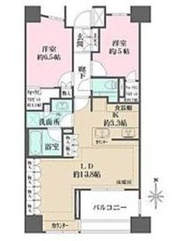 ザ・パークハウス山吹神楽坂 5階 間取り図