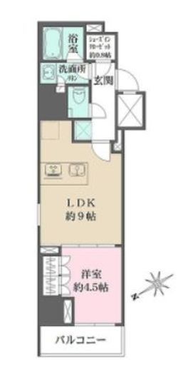 ザ・パークワンズ門前仲町 3階 間取り図