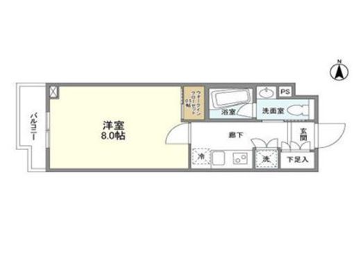 コンフォリア桜上水 214 間取り図