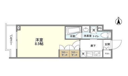 コンフォリア桜上水 308 間取り図