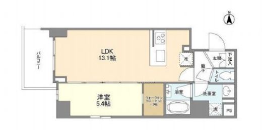 コンフォリア桜上水 201 間取り図