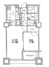 センチュリーパークタワー 19階 間取り図