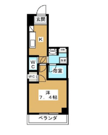 メイクス新中野アジールコート 607 間取り図