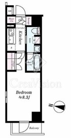 メイクス新中野アジールコート 605 間取り図