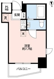 エスコート麻布十番 10階 間取り図