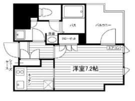 びゅうリエットグラン新宿戸山 208 間取り図