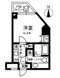 レジディア中野 801 間取り図