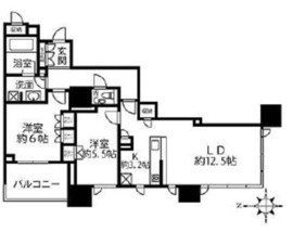 ドゥ・トゥール 19階 間取り図