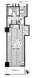 セントラルレジデンス新宿シティタワー 3階 間取り図