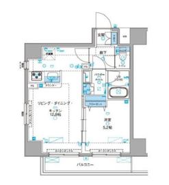 ジェノヴィア浅草3グリーンヴェール 7階 間取り図