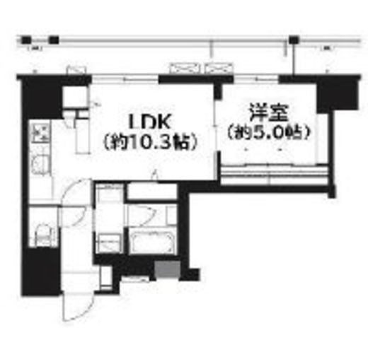 フレンシア菊川 9F1 間取り図