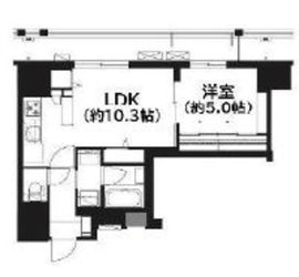 フレンシア菊川 9F1 間取り図