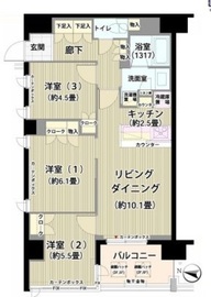 ガーデニエール砧レジデンス 218 間取り図