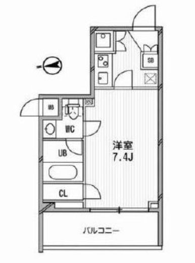 ユニーブル杉並高円寺 404 間取り図