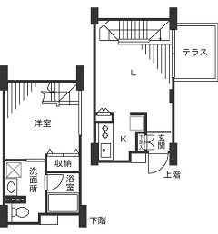 KDXレジデンス自由が丘 206 間取り図