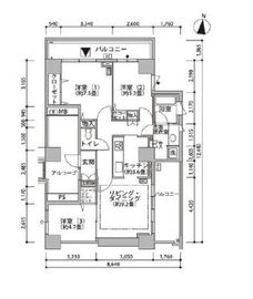 東雲キャナルコートCODAN 19-506 間取り図