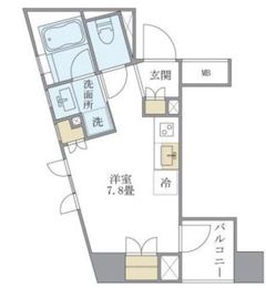 ブリリアイスト銀座東 801 間取り図