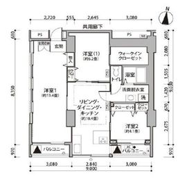 東雲キャナルコートCODAN 11-404 間取り図