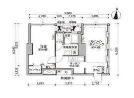 東雲キャナルコートCODAN 11-415 間取り図