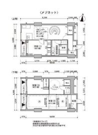 東雲キャナルコートCODAN 12-807 間取り図