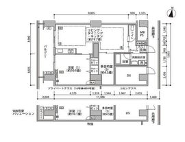 東雲キャナルコートCODAN 16-908 間取り図