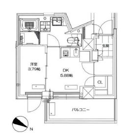 ブランシャール広尾 2階 間取り図