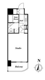 クレジデンス虎ノ門 1205 間取り図