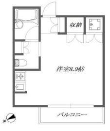 スカイグランデ汐留 7階 間取り図