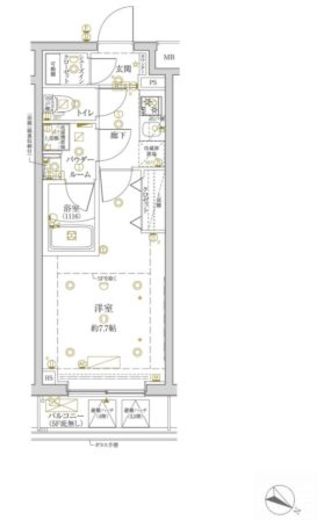 クレイシアIDZ学芸大学 5階 間取り図