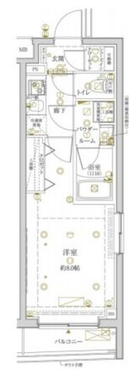 クレイシアIDZ学芸大学 3階 間取り図