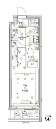 クレイシアIDZ学芸大学 5階 間取り図