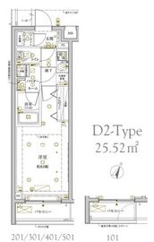 クレイシアIDZ学芸大学 3階 間取り図