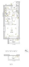 クレイシアIDZ学芸大学 2階 間取り図