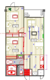 虎ノ門マリンガーデン 1405 間取り図