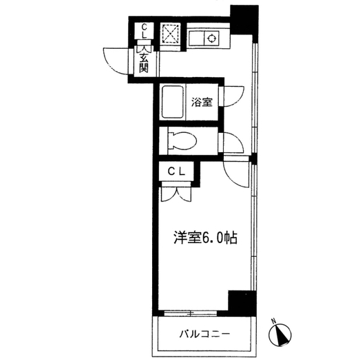 ラング・タワー京橋 304 間取り図