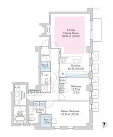 青山タウンハウスアネックス 302 間取り図