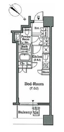 ホライズンプレイス赤坂 306 間取り図