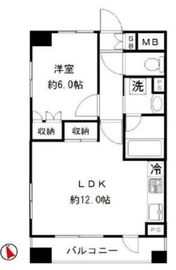 ロータス神楽坂 7階 間取り図