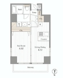 PATH中目黒uno 303 間取り図