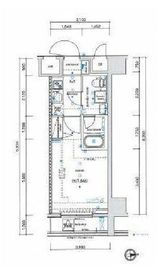 エル・グランジュテ新宿 8階 間取り図