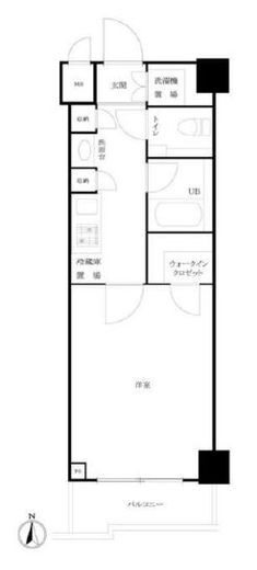 ルーブル泉岳寺前 5階 間取り図