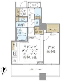 ブリリア大井町ラヴィアンタワー 22階 間取り図