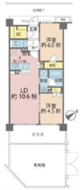 リビオ新宿ザ・レジデンス 1階 間取り図