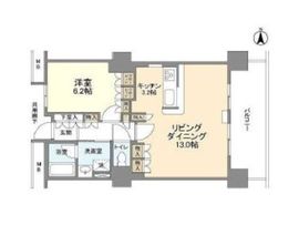 豊洲シエルタワー 14階 間取り図