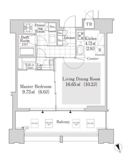 大崎ガーデンレジデンス 2011 間取り図