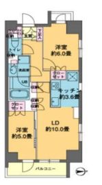 カスタリア東日本橋 505 間取り図