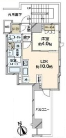 オープンレジデンシア麻布六本木 9階 間取り図