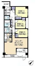 目黒諏訪山パークハウス 1階 間取り図